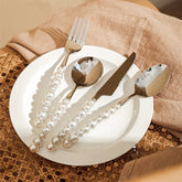 Europe Silver Pearl Cutlery Set | Yedwo